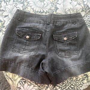 Chic Black Denim Shorts for Women